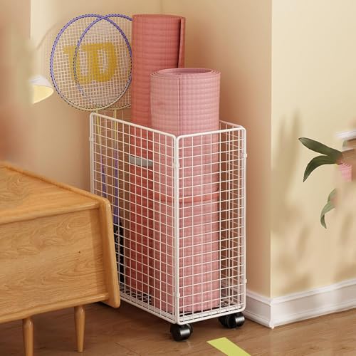 Support de rangement tapis de yoga en structure durable avec étagère pliable