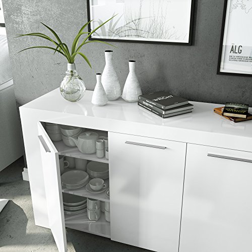 Aparador-Buffet-Moderno-Armario-Auxiliar-Comedor-Modelo-Ambit-Color-Blanco-Artik-Medidas-144-cm-Largo-x-42-cm-Fondo-x-80-cm-Alto