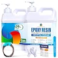 Craft Resin 1 Gallon Epoxy Resin Kit - Crystal Clear Epoxy Resin Kit & Hardener for DIY Art, Mold Casting, Jewelry Making, Coasters, Table Top, Countertop Coating - Food Safe, Heat & UV Resistant