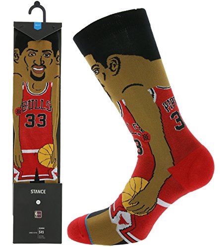 Stance Men's S.Pippen Socks,Large,Red