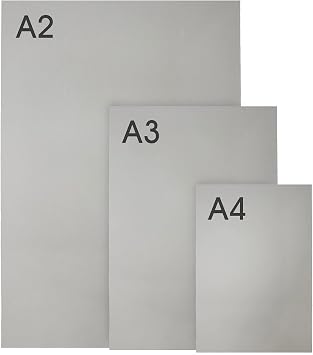 Artway Traditional Lino A3 Sheets - Ideal for Printmaking / Lino Printing - Pack of 3 Sheets - Gray