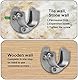 Stangenhalterung U-förmiges Set, 304 Edelstahl-Pfosten-Sockelflansche U Für Kleiderschrank, Schrank, Badezimmer, Küche usw. Hängestangen-Flansch-Set (25 MM)
