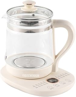 Multifunctional Glass Electric Kettle Household Split-Type Tea Pot Smart Touch Panel 24-Hour Appointment Timer (800W-1.8L)