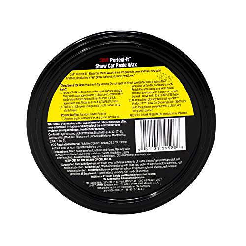 Image of Perfect-It 3M 39526 Show Car Paste Wax (10.5 oz), Clear, Glossy Finish