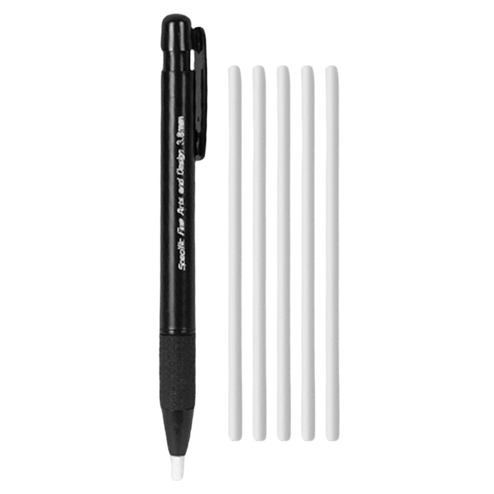 Barra de Goma de Borrar | Accesorios de Dibujo y Borrado para Artistas,Borrador Retráctil de 3,8 mm con 5 Recambios para Dibujo Técnico, Boceto y Corrección