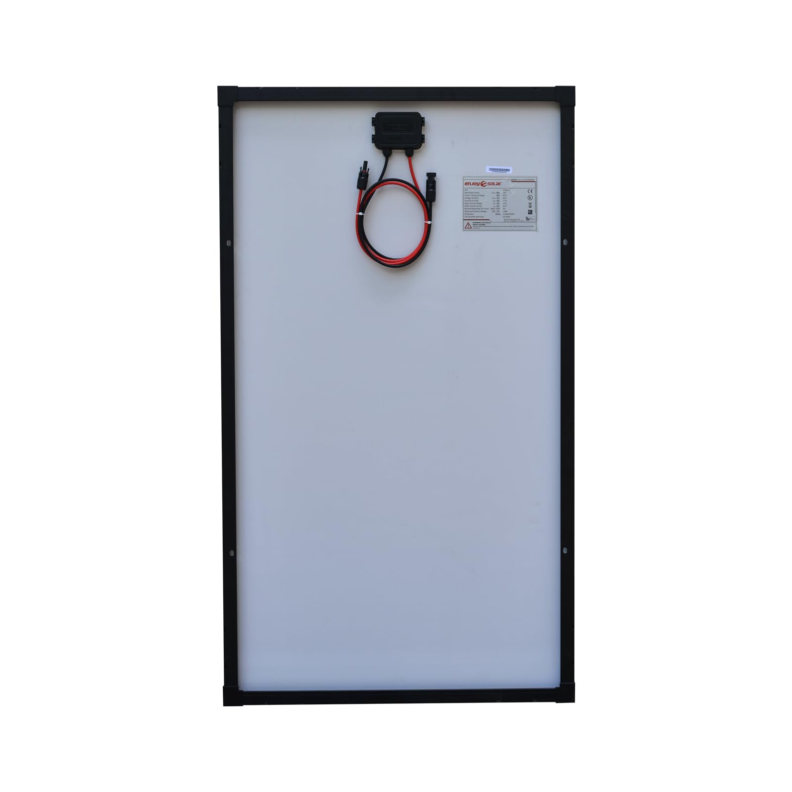 enjoy solar® 150W 12V Monokristallines Solarmodul PERC 9BB Solarpanel