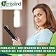 Herbalind Leseknochen Nackenrolle 40x18 cm Cord Design - 100% Baumwolle Cordstoff robust und waschbar - ergonomisches Nackenkissen als Lesekissen zum Relaxen, Lesen - für Tablet - blau