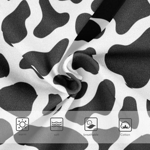 Black White Cow Spots Little Girl Panties Toddler Girls Underwear Cotton Personalized Briefs Undies Kids 2t3