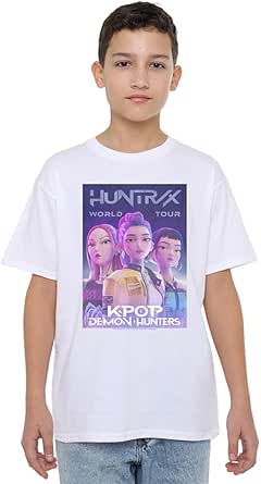 K-Pop Demon Hunters T-Shirt Unisex - Anime Huntrix Huntr/X Schwarz