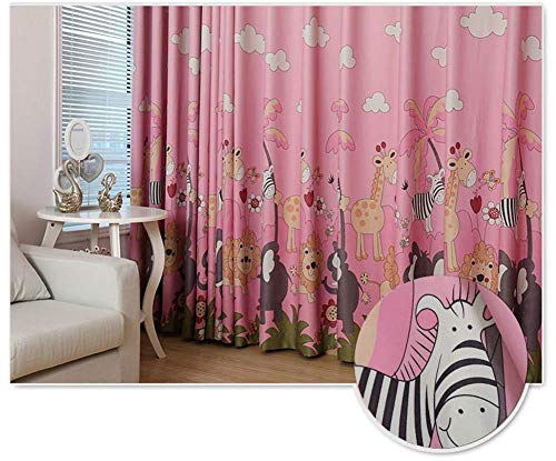 Rideaux pour chambre de filles occultants roses contre la lumière du jour et le vis-à-vis - 3
