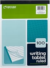 Top Flight Writing Tablet, White, 100 Sheets