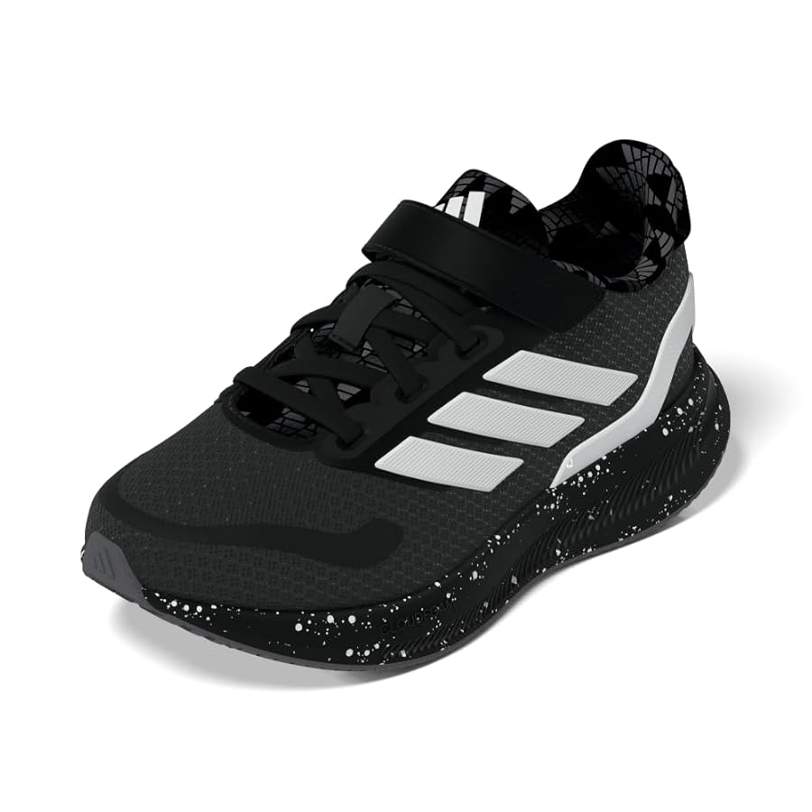 Amazon.com | adidas Run Falcon 5 Elastic Lace Sneaker, Black