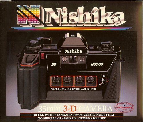 【美品】Nishika N8000 3D フィルムカメラ Amazon.com : Nishika N8000 35 mm Quadrascopic Stereo 3D