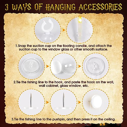 Qmioti FC-01 Floating Candles With Wand Timer Remote Control thumb #6