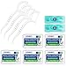 Produktbild Dental Floss 300+20 Stück, Zahnseide Sticks Einwegzahnseide Zahnpflege Interdental Flosser mit Tragbar Verpackt und Zahnstocher, mit 2-Pack Minze, Perfekt für Familien, Hotels und Reisen ( 7-Pack )