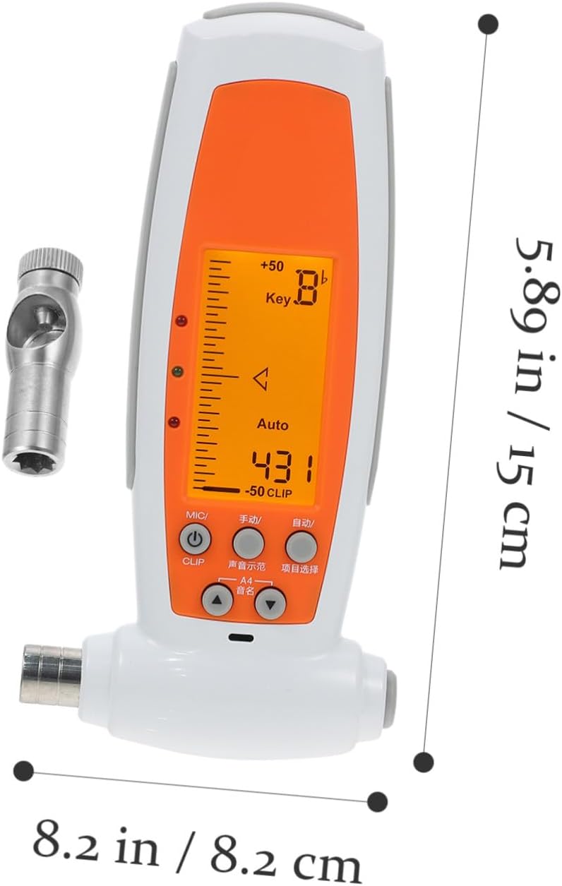 VICASKY Piano Tuning Wrench - Electronic Tuner Piano Spanner Metronome Tuner Guqin Specialty Tools Piano Accessories Guitar String Tool Guzheng Tuner Practical Electronic image 2