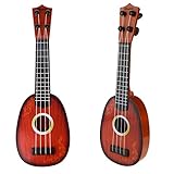 Grocery House Cute Mini Ukulele Toy for Kids, Musical Instruments Toy (Coffee)