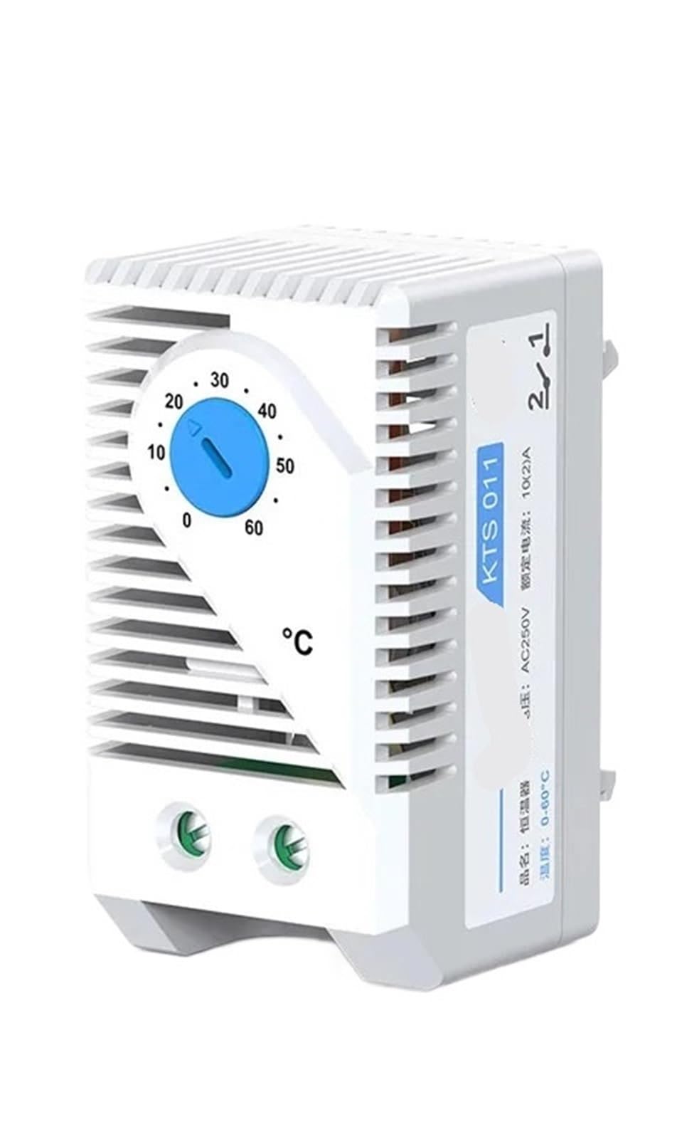 1pcs KTS011 NO NC Temperature Controller KTO011 Mechanical Switch Cabinet Thermostat And Humidity Control 0-60℃ AC250V 10A(KTS011-NO)
