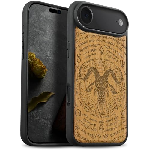 Coque iPhone 17 Air antichoc résolvant les chutes avec son style bois
