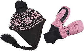 SnowStoppers Mittens and Nordic Knit Hat Sets
