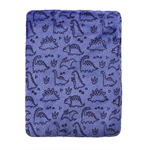 Crevent 30"X40" Lightweight Fuzzy Fluffy Warm Plush Baby Blanket For Boys Infant Toddler Newborn Crib Cot Stroller - Blue Dinosaur #TOP11