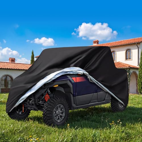 Image of NEVERLAND UTV Covers Heavy Duty, 300D UTV Cover 4-6 Seater All-Weather Protection, Side by Side Cover Waterproof Outdoor Storage Windproof Compatible with Polaris Ranger Can am Yamaha 157 inchx 67 inchx 77 inch