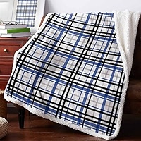 DESCENDANT TAPIS BLANKET 新品未使用 wtaps Amazon.com: Boanket Pink Black Plaid Sherpa Fleece Soft