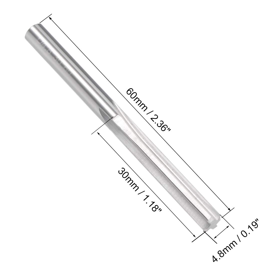 2pcs 5.4mm H7 Tungsten Carbide Tip Straight Flutes Lathe Machine Chucking Reamer | UK