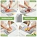Titanium Cutting Board Set of 3, Titanium Cutting Boards for Kitchen, 100% Double-Sided Titanium Cutting Boards, Separate Raw and Cooked Food Areas, Non-Toxic, Dishwasher Safe (S+ M + L)