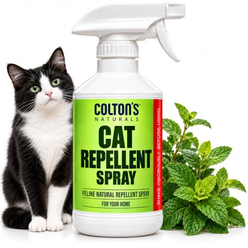 Cat Repellent Outdoor Spray Indoor (32 OZ) 100% Organic & Natural Yard Furniture Repellant