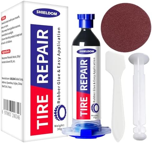 Rubber Cement Glue 30g - Waterproof, Quick-Drying Adhesive For Tires, Shoes, Belts, DIY