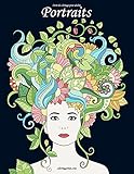 Livre de coloriage pour adultes Portraits 2 (French Edition)