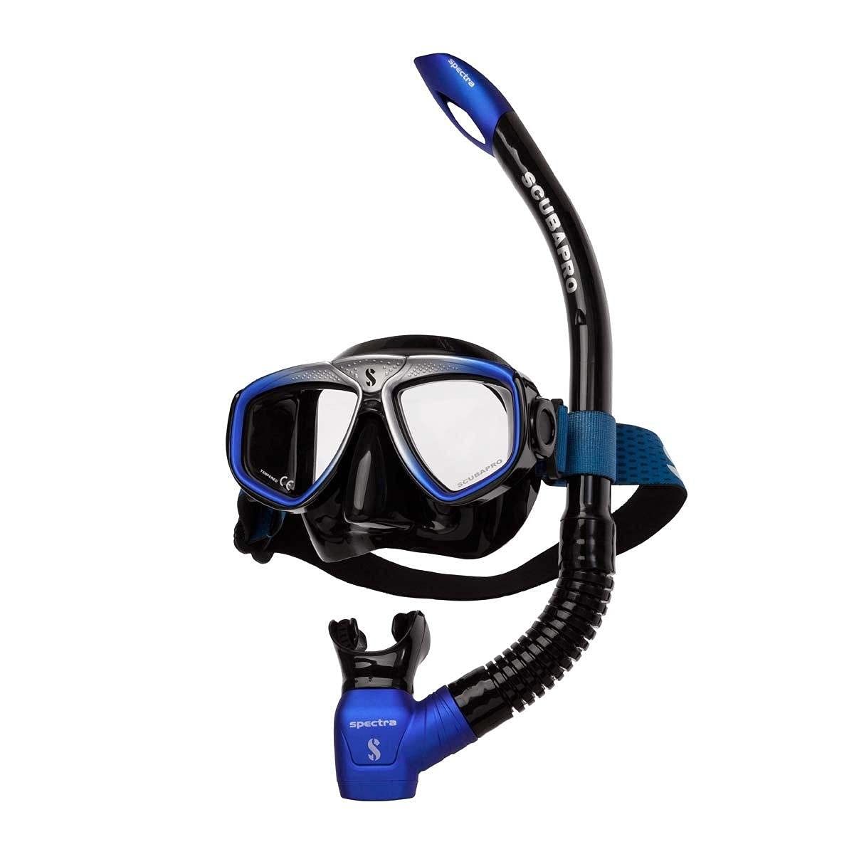 SCUBAPRO Unisex Adult Zoom Evo Combo zestaw do nurkowania, regulator nurkowania, czarny, tuerkis, rozmiar uniwersalny