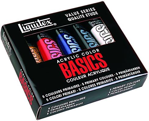 Liquitex Basics - Set de 5 tubos de pintura acrílica studio, 118 ...