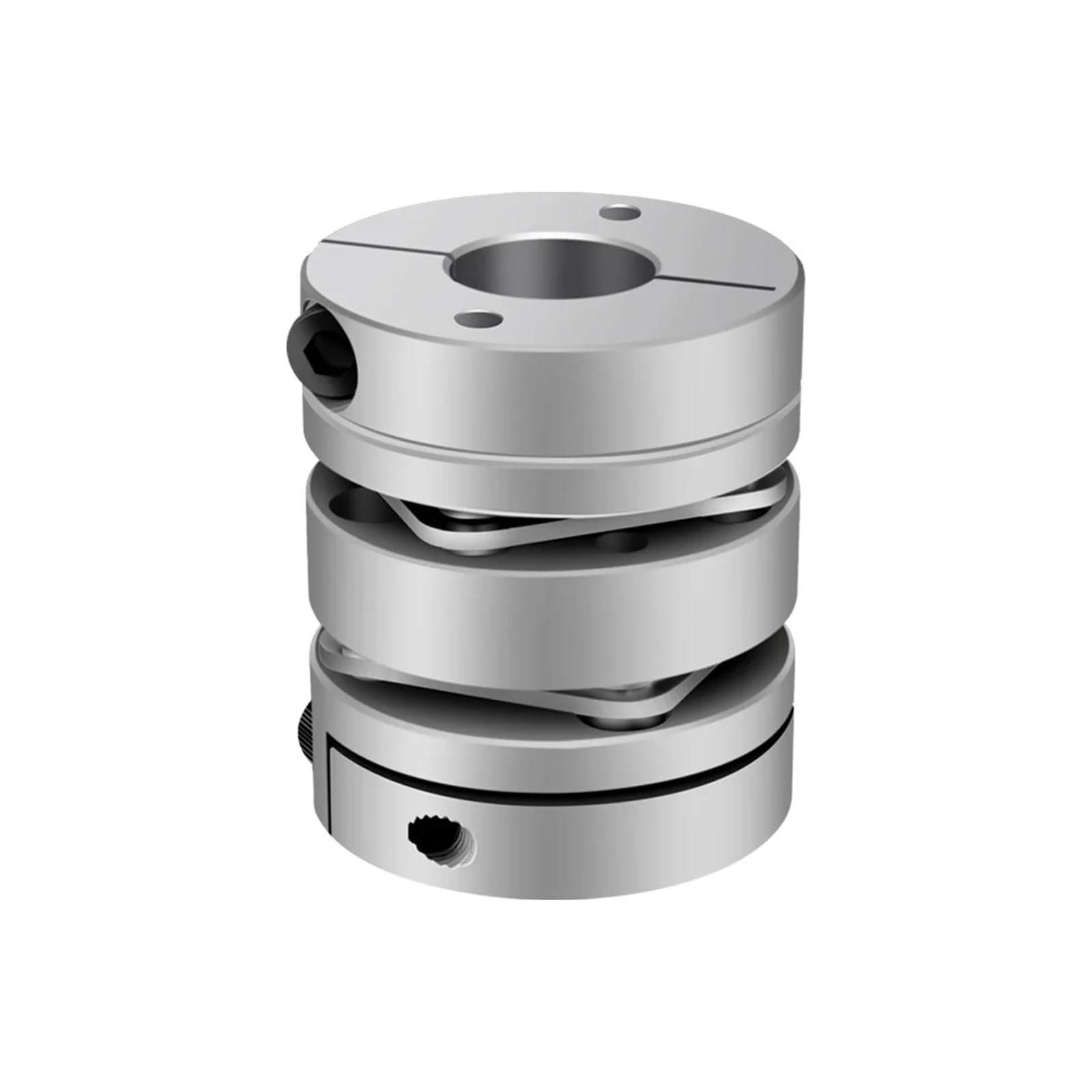 Accouplement élastique à double diaphragme en alliage d'aluminium, connecteur D19 mm L26 mm, vis à billes, servomoteur pas à pas, 1 pièce(6x6)