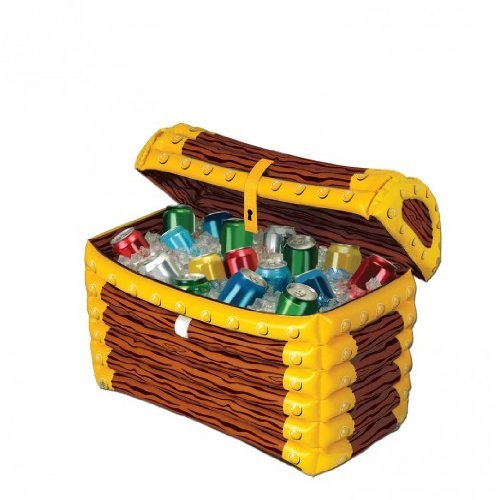 Image of Beistle Inflatable Treasure Chest Coolers.