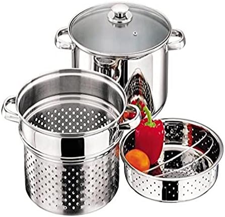 Zodiac QTST-8 Steamer/Pasta 26 cm (Pack of 3)