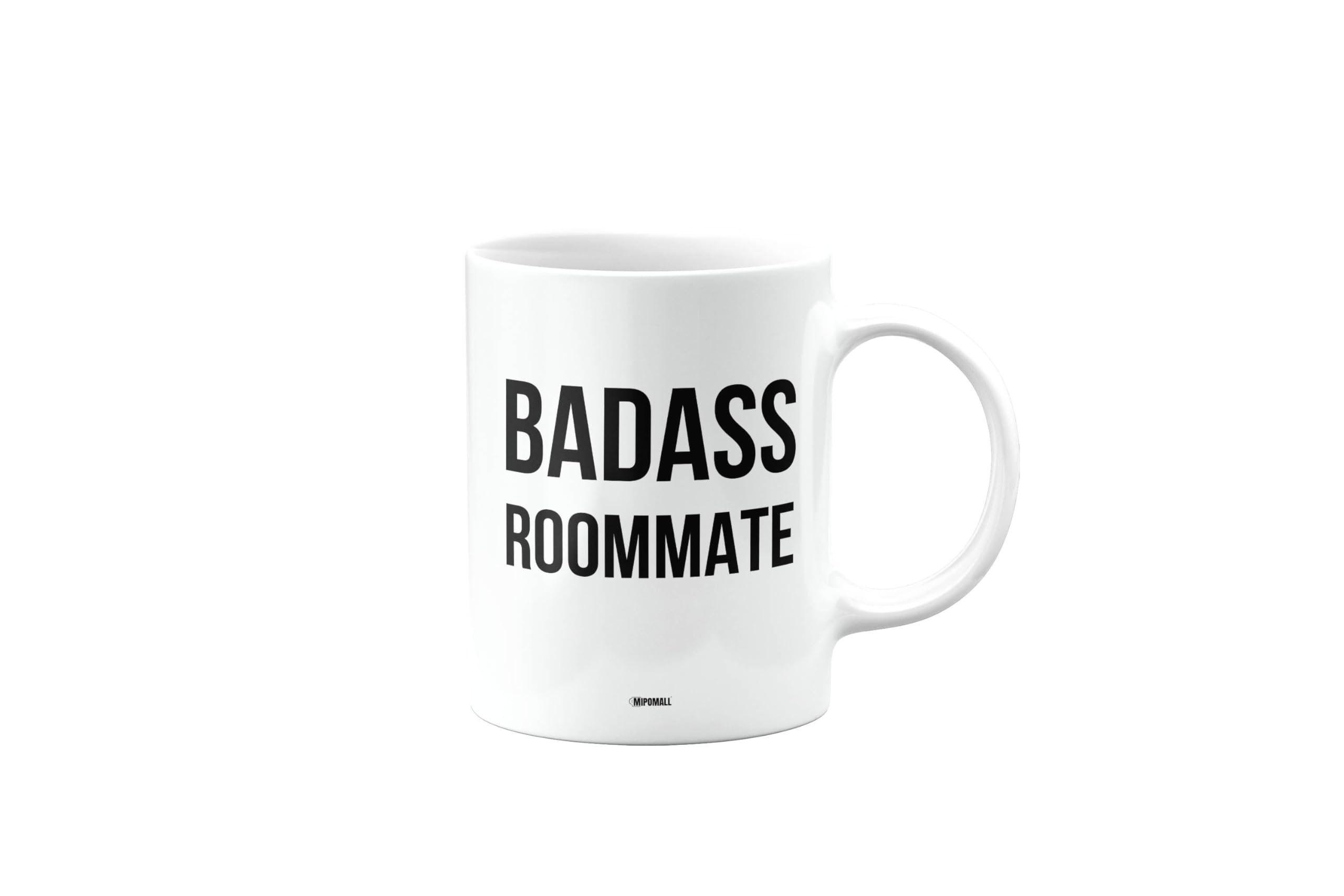 MIPOMALL Badass Roommate Mug, Funny Gifts, Joke, Silly, Gag Present, Birthday Cup, Secret Santa, Present for Christmas, mm-CA_223_141 โ image 1