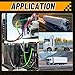 KOOTANS Glad Hands Set with Service Emergency Glad Hand, Anodized Aluminum Extension Handles Grips and Seals for Semi Truck Trailer Tractor RVs, Air Brake Coupling Handshake, Gladhand Connector 3 Pair