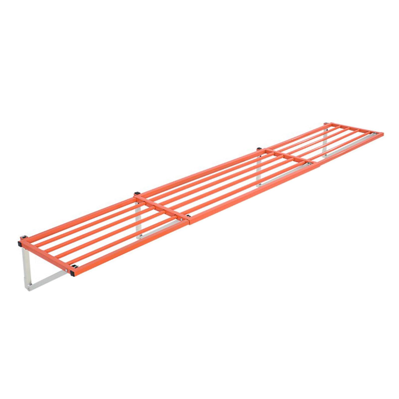 SVFOEBJM Metal Floating Shelf - Heavy Duty Wall Mounted Storage Rack for Tool Organization in Garage, Basement, Shed, Kitchen, and Pantry