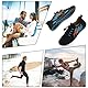 Badeschuhe Herren Damen Barfußschuhe Wasserschuhe Schwimmschuhe Strandschuhe für Surfen,Tauchen,Bootfahren,Gymnastik Fitness (Schwarz Blau 63, 47EU)