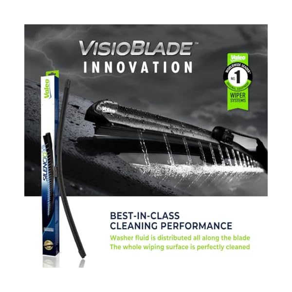 Valeo 178505 Silencio Visioblade Windshield Wiper Blade Set Compatible with Select Mercedes-Benz C217 Models, Heated 24/22 inch Pack of 2 Premium OEM Wipers, Replacement Windshield Wipers - Image 4