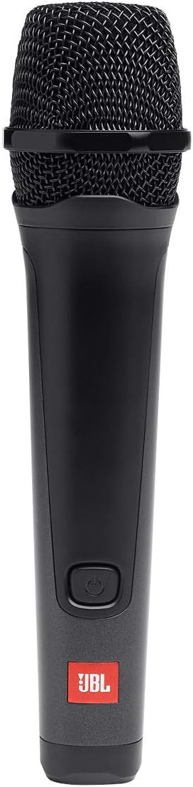 JBL PartyBox Mic 100: Wired Dynamic Vocal Mic with Cable, Quality Performance, Wire mesh cap with windscreen, Easy to use, Cardioid polar pattern, Premium industrial design (Black)