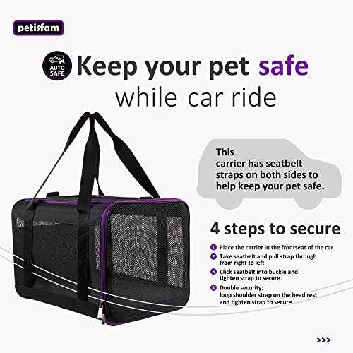 Soft Pet Carrier for Large and Medium Cats, 2 Kitties, Small Dogs. Easy to Get Cat in, Great for Cats That Don't Like… - Image 5