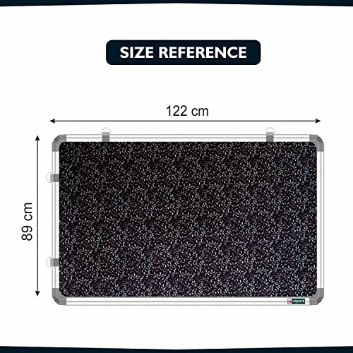 Image of YAJNAS 3x4 Feet (122x89 CM) Premium Material Notice Pin-up Board /Pin-up Board /Soft Board /Bulletin Board /Pin-up Display Board for Office, School and Home. (Blue Blush, 122x89 CM)