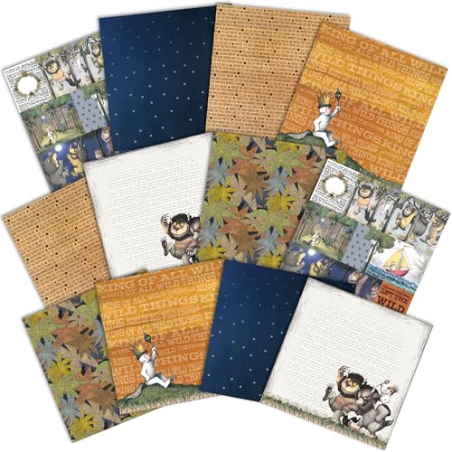Papier scrapbooking Maurice Sendak de Paper House pour albums et loisirs créatifs