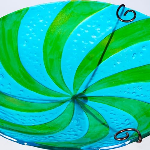 Bain d'oiseaux en fer forgé décoratif avec pique de jardin stable