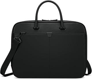 Lenovo Lenovo 15.6-inch Laptop Bag (T200) - Water Resistant Leather Messenger Bag with Padded Device Compartment – Multi Compartment Professional Handbag with Shoulder Strap for Travel & Business