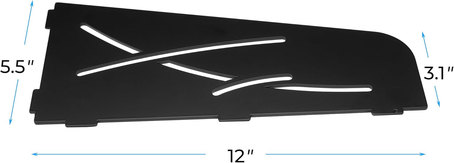 FerdY 2-Pack 12" Matte Black Recessed Corner Shower Shelf, for Tiled Bathroom Walls, 304 Stainless Steel Floating Shelf, Shower Caddy Storage Shelves, No Drilling Required, Trapezoidal