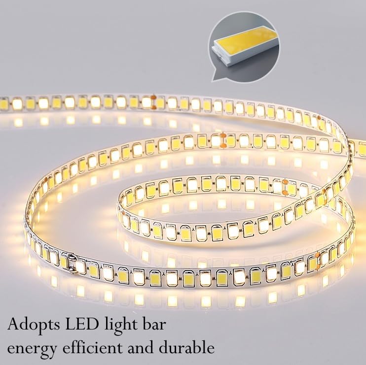 Miniatura 5 de HOMEYER Lámpara de techo LED moderna, regulable, 60 W, con control remoto, 31.5 pulgadas, 6 anillos, lámpara de techo redonda de acrílico empotrado